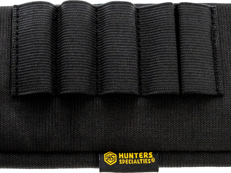 Hunters Specialties 00685 Buttstock Shell Holder  Black Elastic 5rd Shotgun