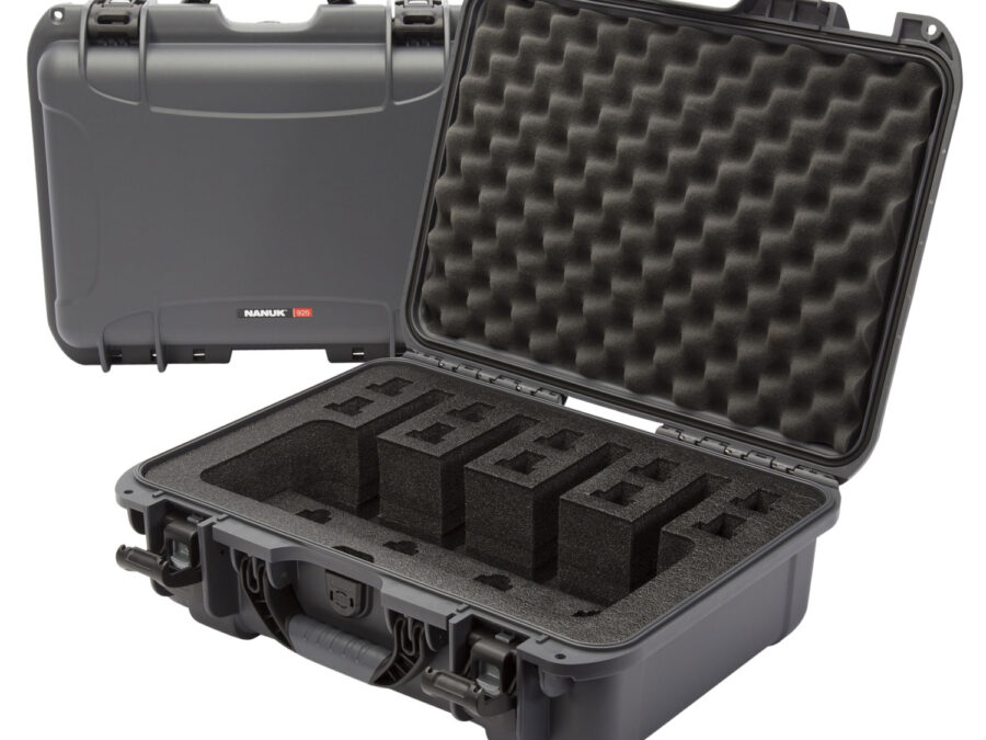 Nanuk 9254UP7 925 4 Up Gun Case Waterproof Graphite Resin w/ Closed-Cell Foam Padding 17" L x 11.80" W x 6.40" H Interior Dimensions