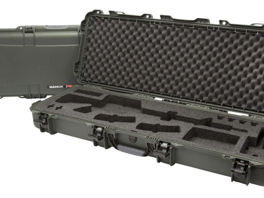 Nanuk 990AR06 990 AR15 Case Waterproof Olive Resin w/ Foam Padding for AR-Platform