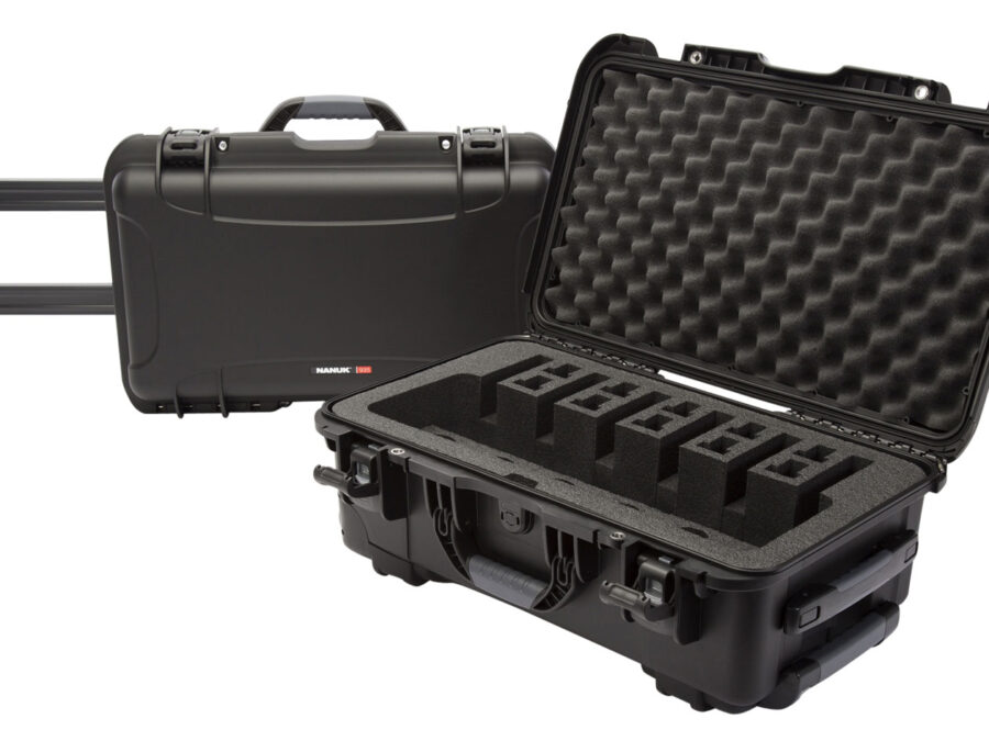 Nanuk 9356UP1 935 6 Up Pistol Case Black Polymer w/ Closed-Cell Foam Padding 22" L x 14" W x 9" H Interior Dimensions
