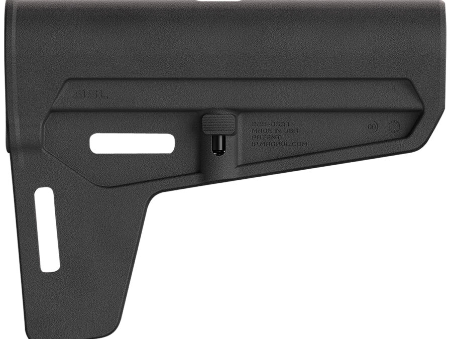 Magpul MAG1143-BLK BSL Arm Brace  Black Synthetic with M-LOK Compatible Slots & Ambidextrous Rear QD Cup for AR-Pistol Platform with Mil-Spec Tube (Tube Not Included)