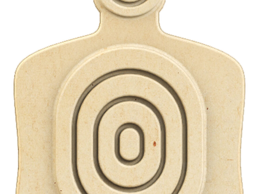 Birchwood Casey 3DTGTBTT Torso Target  31.25" H x 21.25" W x 1" D 3D Bullseye Tan 3 Per Pack