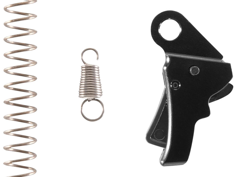 Apex Tactical 115112 Action Enhancement  Curved Trigger w/ 5-5.50 lbs Draw Weight & Black Finish for Springfield Hellcat