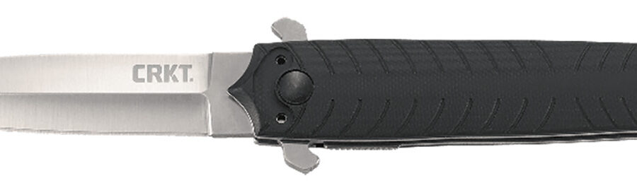 CRKT 2265 Xolotl  3.64" Folding Spear Point Plain Satin 4116 Stainless Steel Blade/Black G10 Handle Includes Pocket Clip