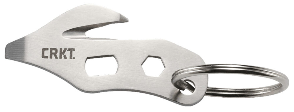 CRKT 2055 K.E.R.T.  Silver 8Cr13MoV SS Fixed 2.48" Long 8Cr13MoV SS Plain