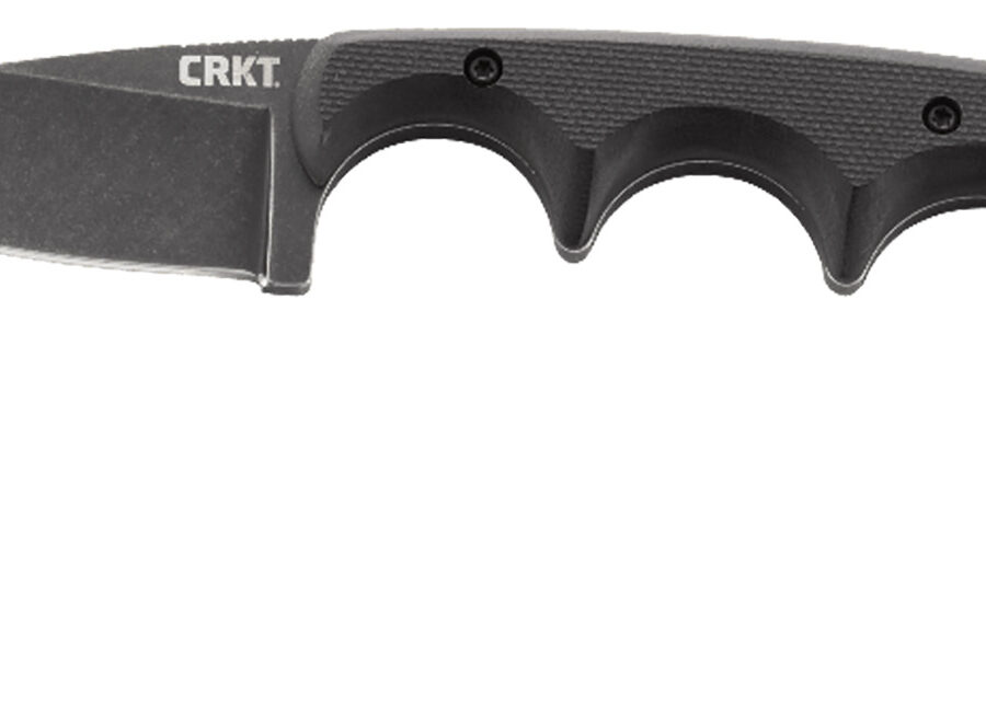 CRKT 2384K Minimalist  2.16" Fixed Drop Point Plain Black Stonewashed 5Cr15MoV SS Blade/Black G10 Handle Includes Lanyard/Sheath
