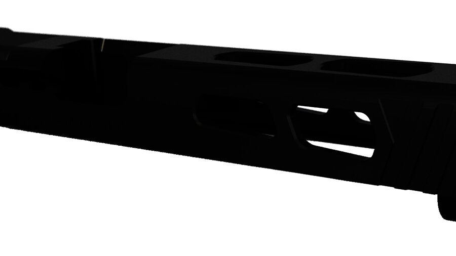 Rival Arms RA10G705A Precision Slide A1 Docter Cut Black QPQ Case Hardened 17-4 Stainless Steel for Glock 34 Gen 3
