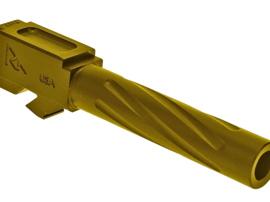 Rival Arms RA20G201E Precision V1 Drop-In Barrel 9mm Luger 4.02" Gold PVD Finish 416R Stainless Steel Material for Glock 19 Gen3-4
