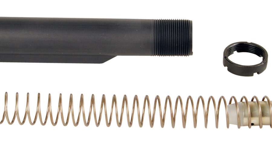 LBE Unlimited MILBUFKTCG Mil-Spec Buffer Tube Kit  6 Position AR-15 Gray
