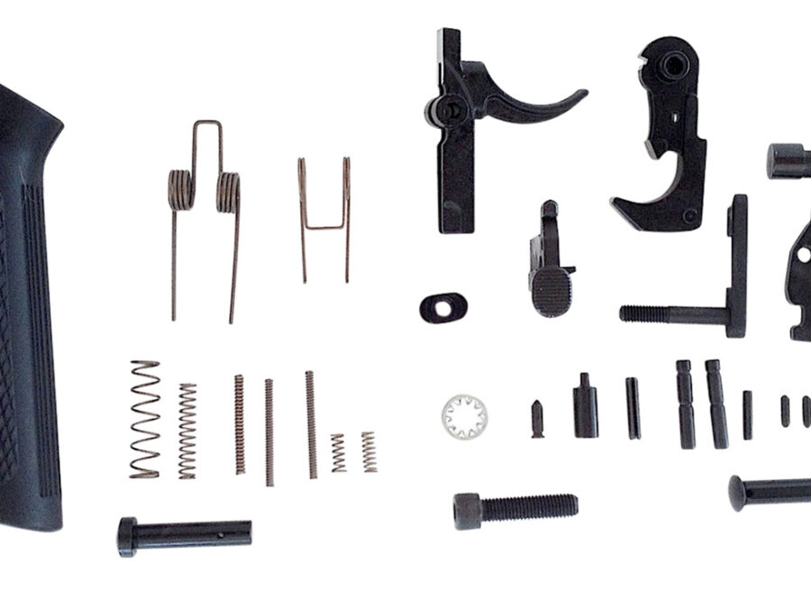 LBE Unlimited AR15LPKT Complete Lower Parts Kit  w/Pistol Grip & Trigger Guard AR-15 Black
