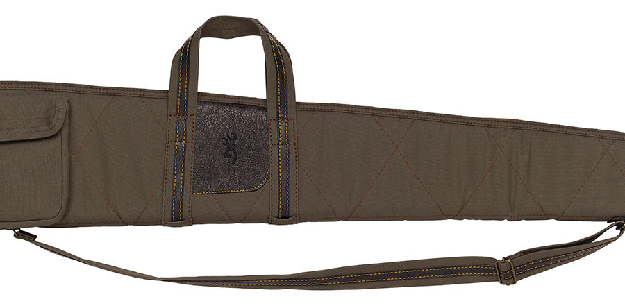 Browning 1415048452 Laredo Shotgun Case Olive w/ Brown Accents Canvas/Leather