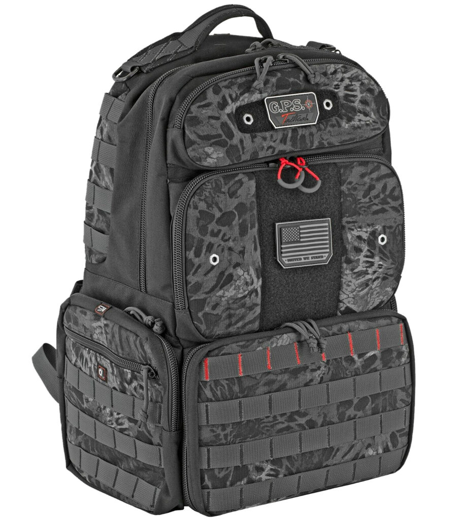 GPS Bags T1913BPP Tactical  PRYM1 Blackout 1000D Polyester 4 Handguns