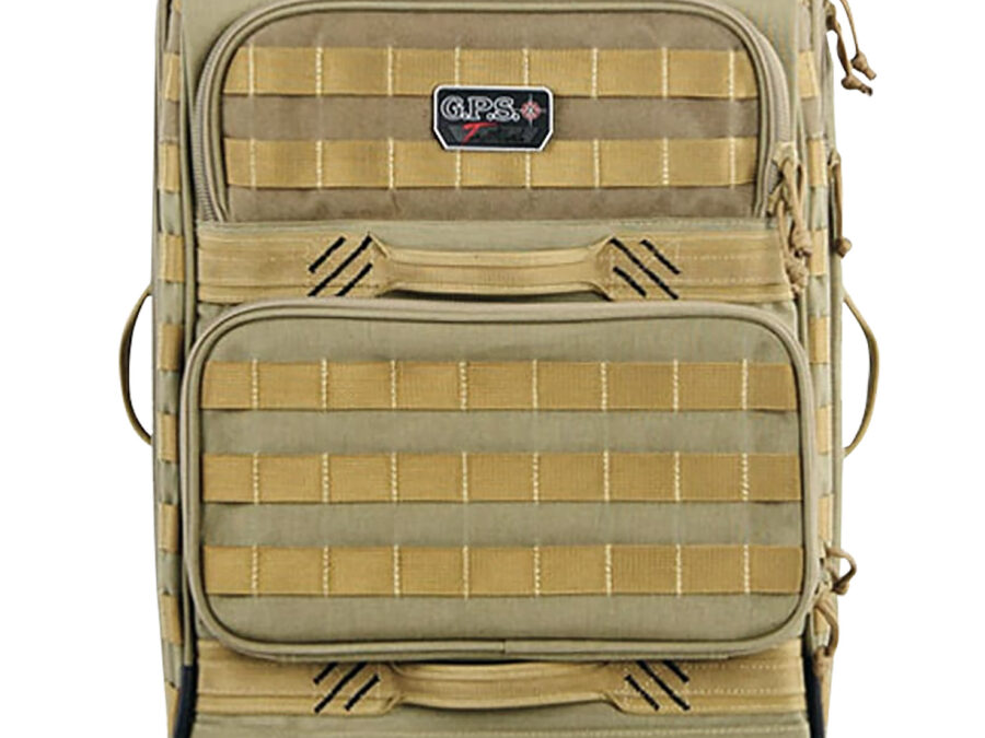 GPS Bags T2214RCT Tactical Operations Rolling Case Tan 1000D Polyester 2 Handguns