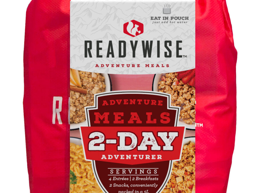 ReadyWise RW05919 Outdoor Food Kit 2 Day Adventure Pack w/Dry Bag Includes 4 Entrees, 2 Breakfasts and 2 Snacks