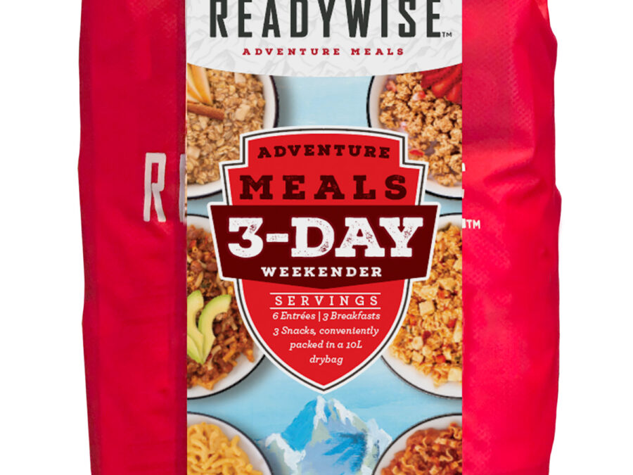 ReadyWise RW05918 Outdoor Food Kit 3 Day Weekender Pack w/Dry Bag Includes 6 Entrees, 3 Breakfasts and 3 Snacks