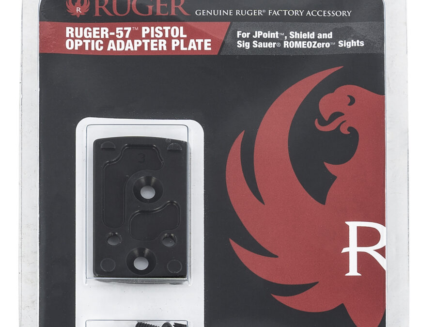 Ruger 90723 Ruger-57 Optic Adapter Plate Pistol Black Anodized Aluminum