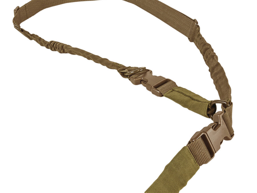 NcStar AARS21PT VISM Sling Tan Nylon Strap w/Elastic Shock-Cord 55"-72" OAL Adjustable Bungee