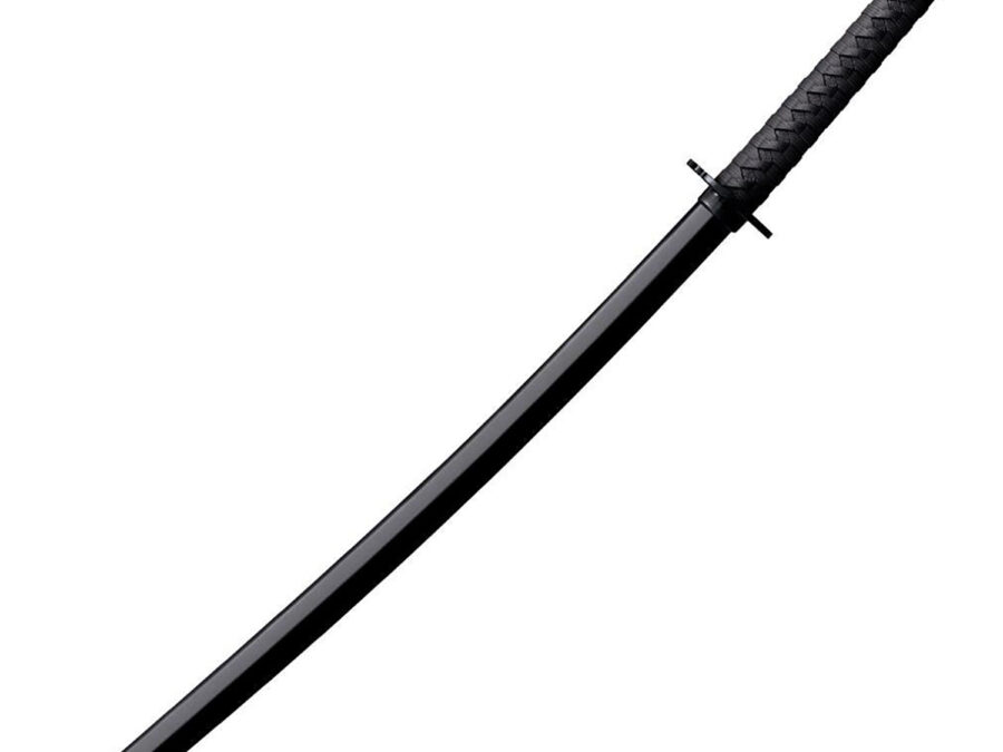 Cold Steel CS92BKKC Bokken Training Sword 30" Fixed Plain Black Polypropylene Blade 11.50" Black Imitation Cord Wrap Polypropylene Handle