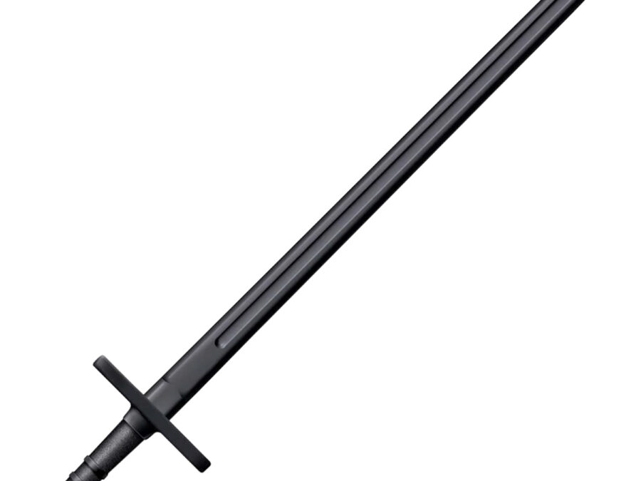 Cold Steel CS92BKHNH Hand & A Half Training Sword 34" Fixed Plain Black Polypropylene