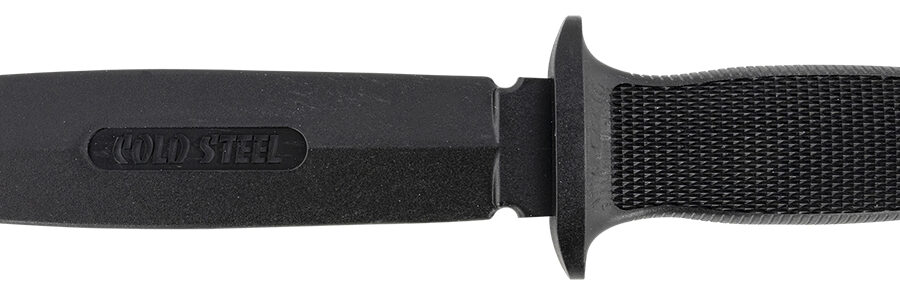 Cold Steel CS92R10D Peace Keeper I Rubber Trainer 7" Fixed Plain Blade Black Santoprene