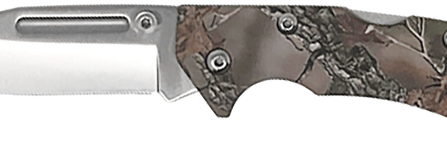 AccuSharp 713C Lockback  3" Folding Clip Point Plain Stainless Steel Blade/Camo G10 Handle Includes Allen Wrench