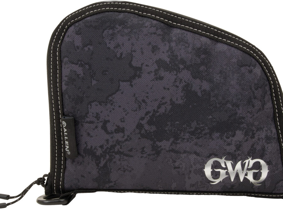 Girls With Guns 9078 Midnight Handgun Case 8" Black/Shade Blackout Camo, Locking Zipper
