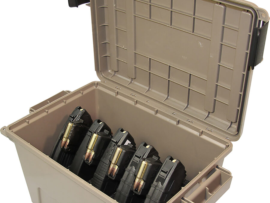MTM Case-Gard TMCAK Tactical Mag Can  Dark Earth Plastic, 30rd Capacity, 7.62x39mm