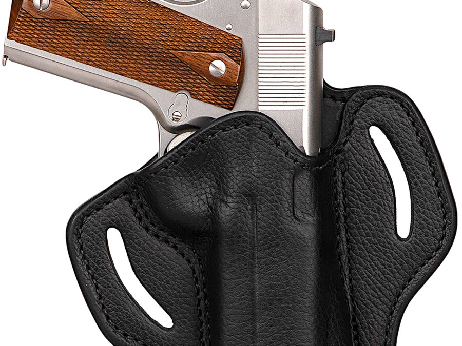 1791 Gunleather UCBH1SNSBR Ultra Custom  OWB Size 1S Night Sky Black Leather Belt Slide Fits 1911 4" Right Hand