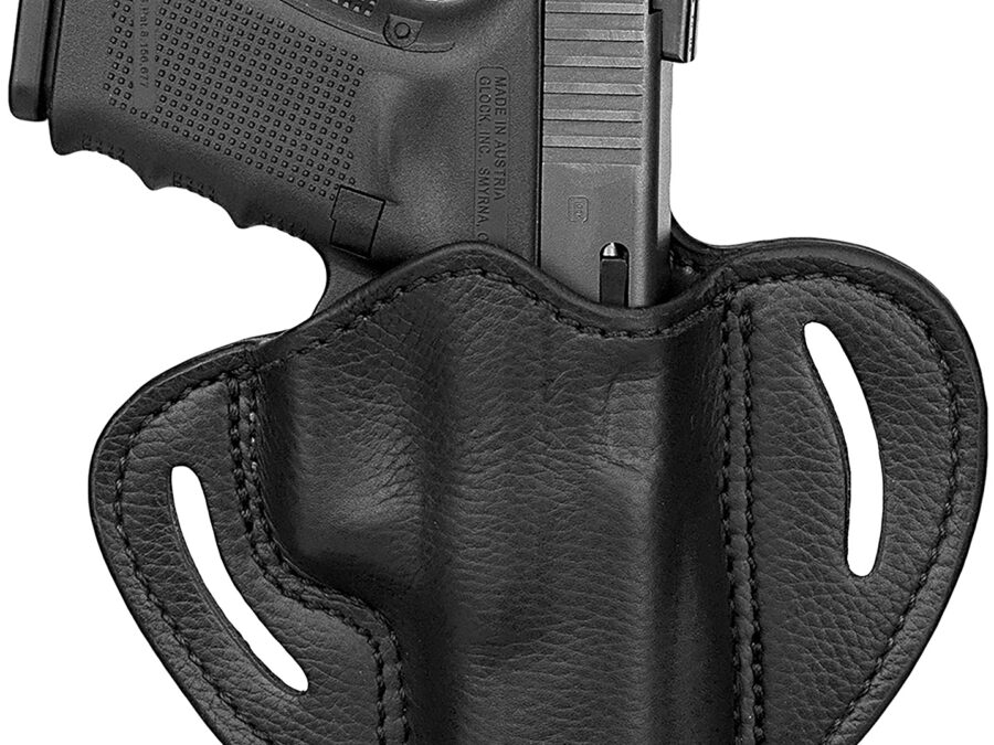 1791 Gunleather UCBH21NSBR Ultra Custom  OWB Size 2.1 Night Sky Black Leather Belt Slide Compatible w/Glock 17/S&W M&P Shield/Springfield XD Right Hand