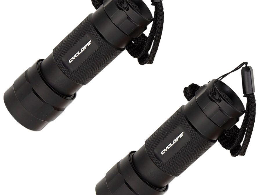 Cyclops CYCFL142PK 14 LED Flashlight  Black Anodized 80 Lumens White  14 LED