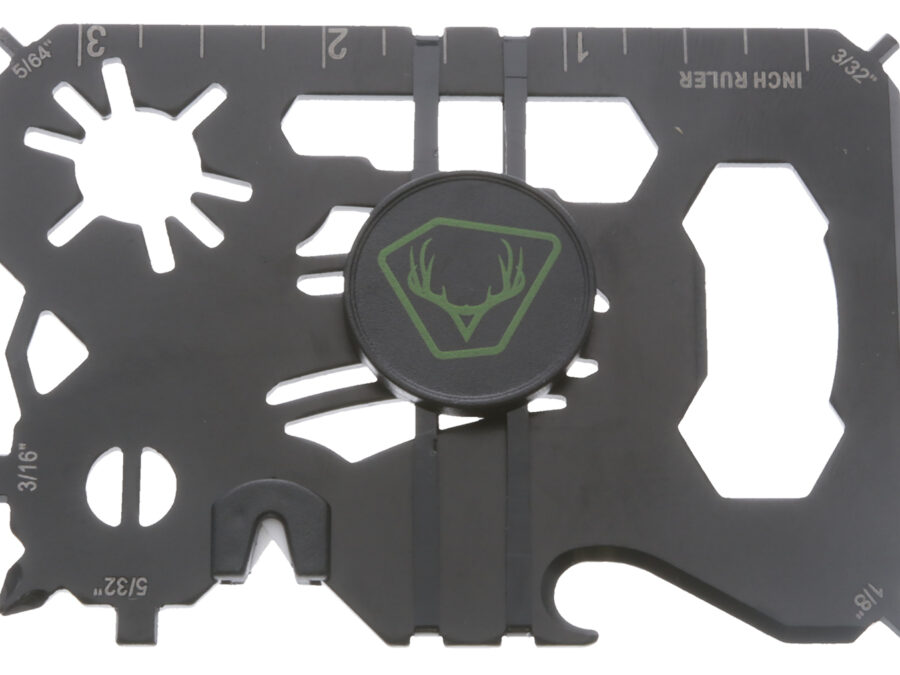 HME HMEWMT 20-In-1 Wallet Multi-Tool Black Metal Fixed