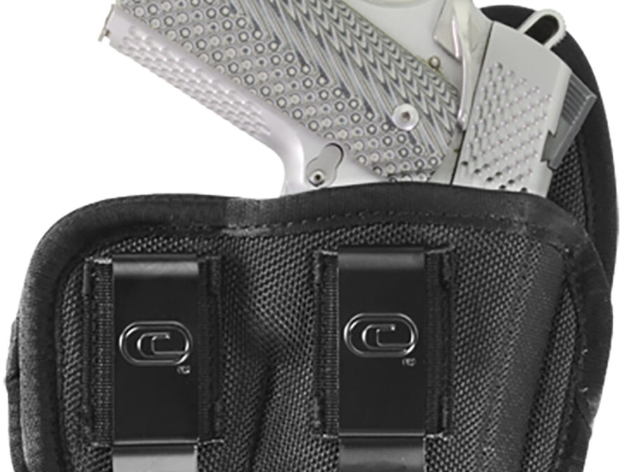 Crossfire Shooting Gear CRFVIGRSA1M1R The Vigor  IWB Size 01 Black Ballistic Nylon Double Belt Clip Fits Micro Fits 1-1.50" Barrel Right Hand