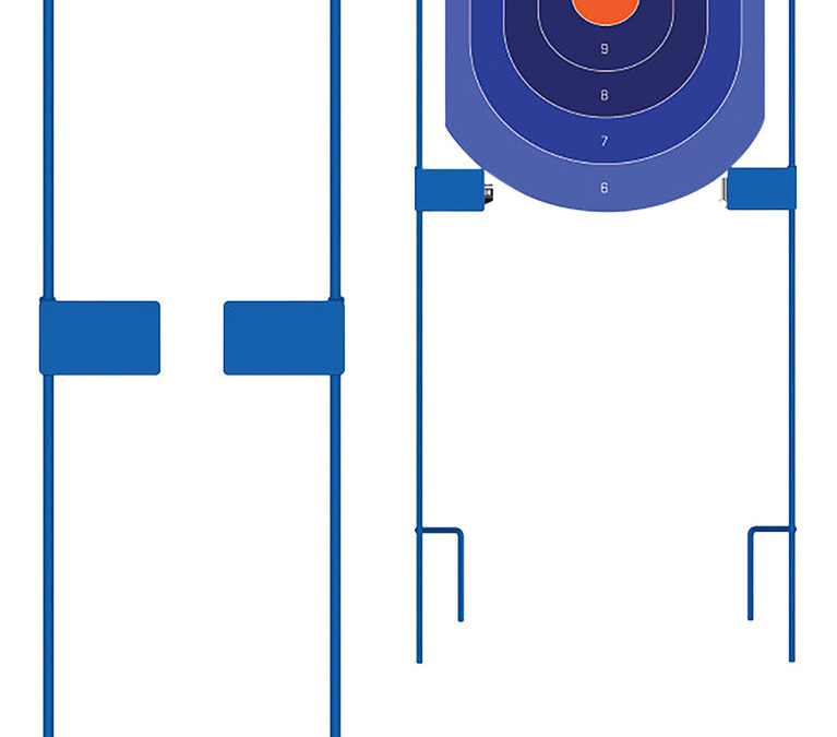 Birchwood Casey 49013 Adjustable Target Stakes  36" Stand Blue Steel Target 36" 2