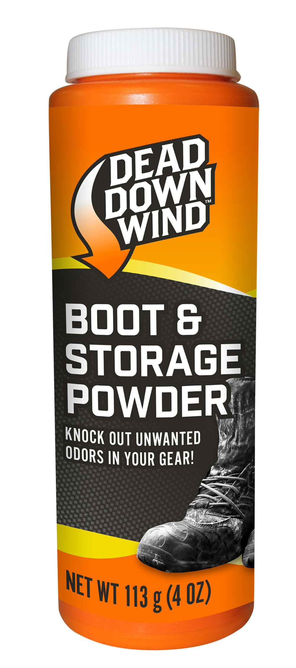 Dead Down Wind 1215N Boot Powder  Odor Eliminator Unscented Scent Cornstarch/Talc 4 oz