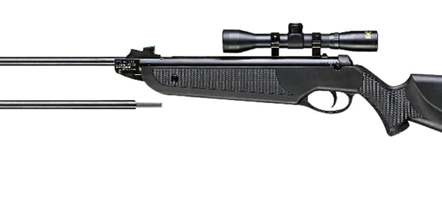 Beeman 1022 Black Club Combo Spring Piston 22 1rd Shot Black Black Receiver Black Scope 4x32mm