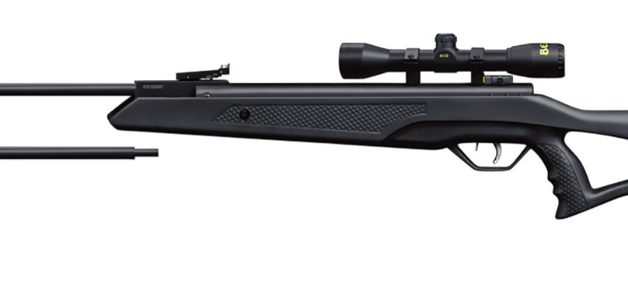 Beeman 10611 Longhorn II Combo Spring Piston 22 1rd Shot Black Black Receiver Black Fixed Thumbhole with Pistol Grip Stock Scope 4x32mm