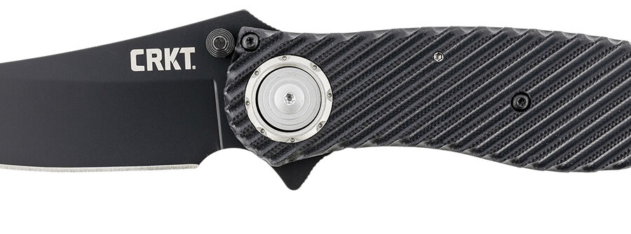 CRKT 2640 Clever Girl  4.10" Folding Plain Black Powder Coated D2 Steel Blade/ Black G10 Handle Includes Pocket Clip