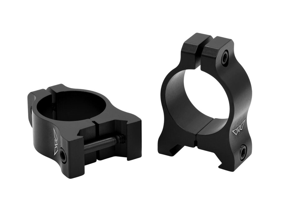 Warne V400M Vapor Scope Ring Set Matte Black Aluminum, 1" Tube, Low Picatinny/Weaver
