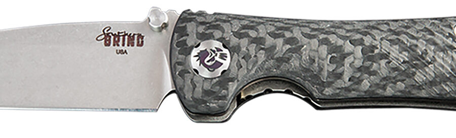 Southern Grind SG06050008 Spider Monkey  3.25" Folding Tanto Plain Satin S35VN SS Blade, 4.19" Black Textured Carbon Fiber Handle, Includes Pocket Clip