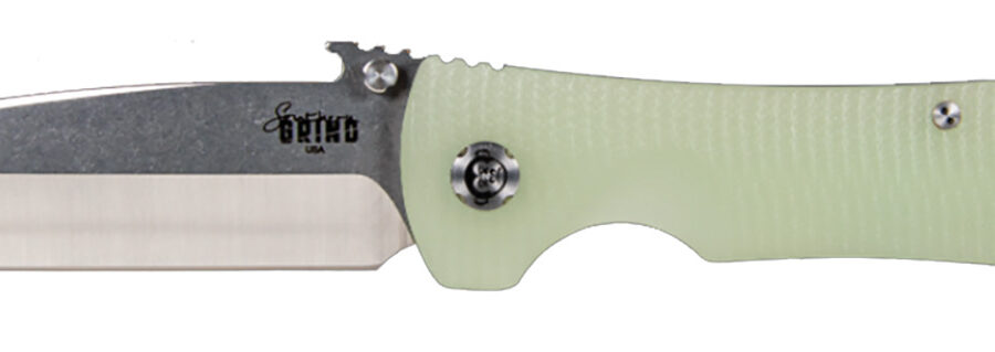 Southern Grind SG02050009 Bad Monkey  4" Folding Tanto Plain Satin 14C28N Steel Blade, 5.25" Jade Ghost Green G10 Handle, Includes Pocket Clip