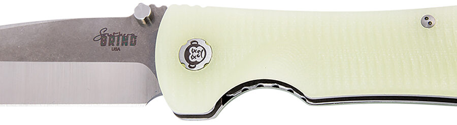 Southern Grind SG03030004 Bad Monkey  4" Folding Drop Point Plain Satin 14C28N Steel Blade, 5.25" Jade Ghost Green G10 Handle, Includes Pocket Clip