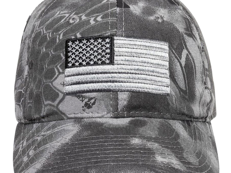 Outdoor Cap 120159-3-3 USA Flag  Kryptek Raid Hook & Loop OSFA Unstructured