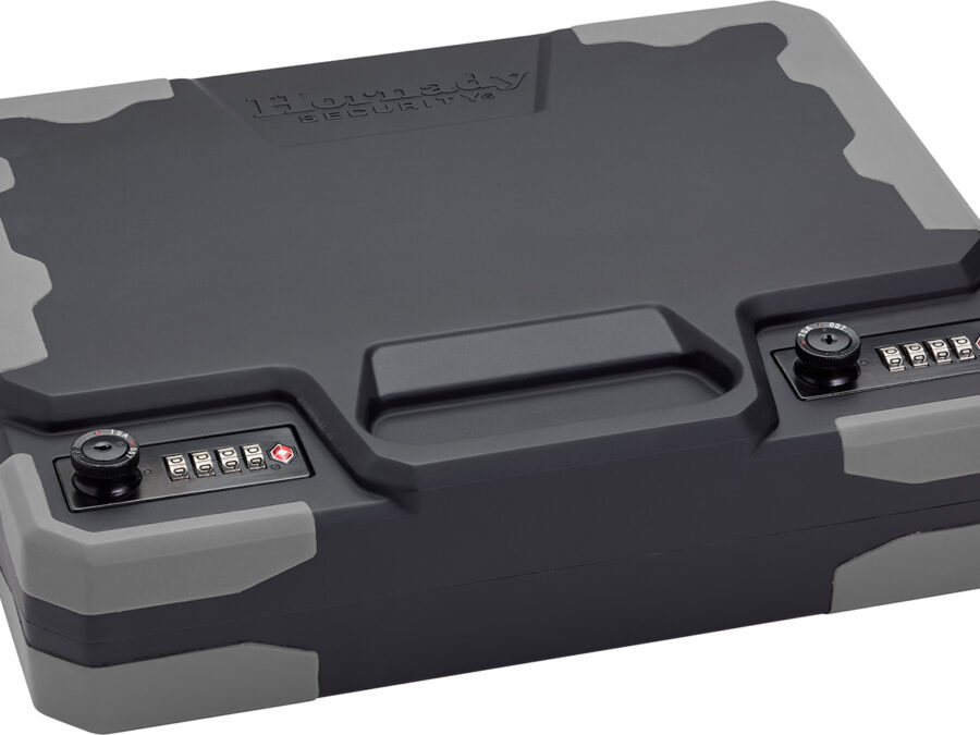 Hornady 95260 TrekLite Lock Box XXL Combination Key Entry Black Holds 2 Handguns Polycarbonate