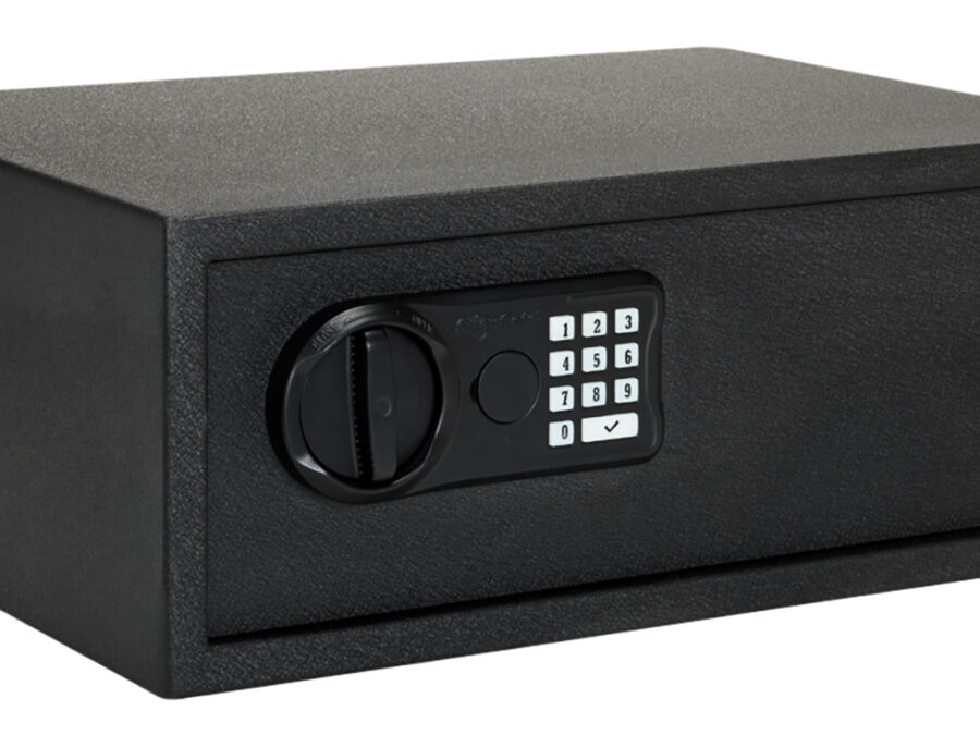 SnapSafe 75435 Keypad Safe  XL Keypad/Key Entry Black Steel 20.50" x 14.80" x 8"
