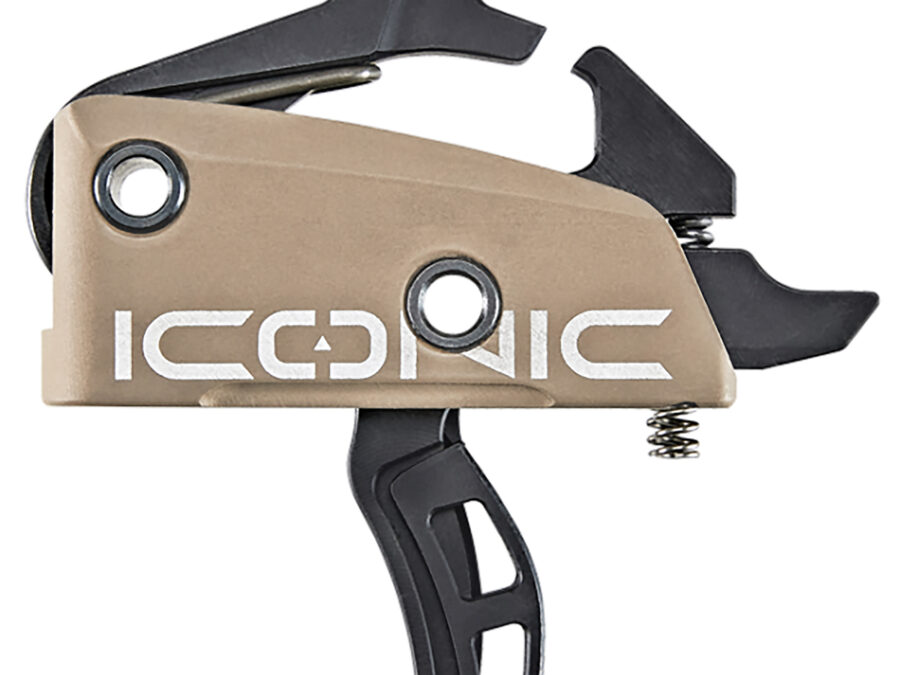 Rise Armament T22FDE Iconic  Two-Stage Curved Trigger with 2 lbs Draw Weight & Flat Dark Earth Finish for AR-15, AR-10