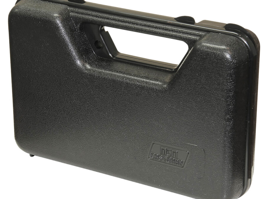 MTM Case-Gard 803R Single Handgun Case  made of Polypropylene w/ Black Finish Foam Padding Hinge & Latches 9" x 5.60" x 2" Interior Dimensions