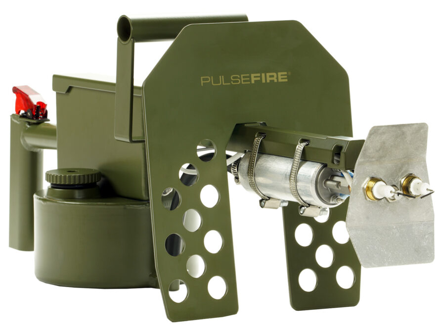Exothermic Technologies PFLRTCA Pulsefire LRT *CA Approved Green Powder Coated Aluminum 10 ft Flame Range 25.70" Long Fuel Gasoline/Gasoline, Diesel Mix Includes Battery/Battery Charger