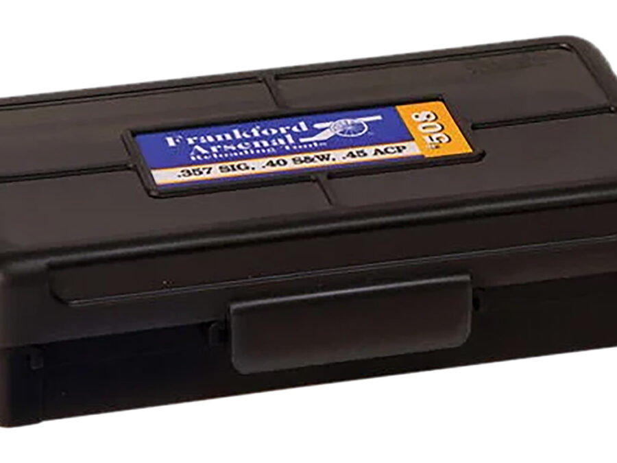 Frankford Arsenal 1083790 Hinge-Top Ammo Box 270Win/280Cal/25-06Rem Black Polymer 50rd