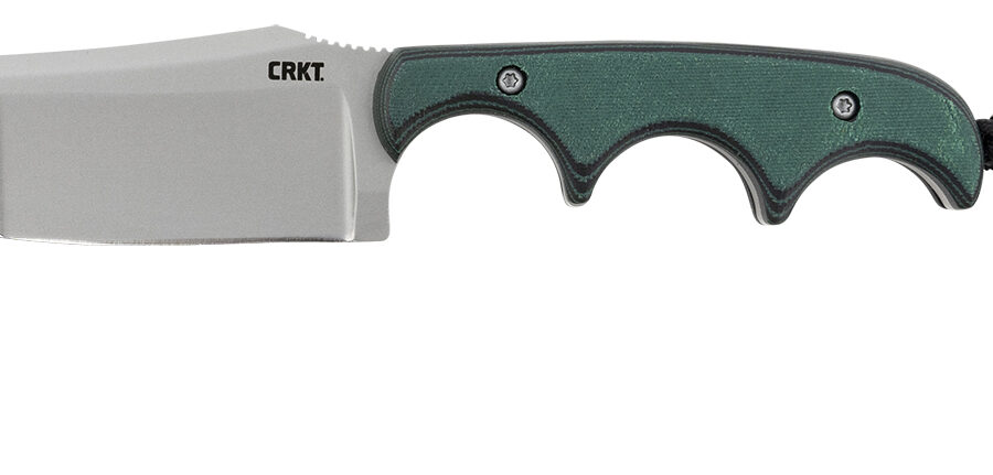 CRKT 2394 Minimalist Katana 3.56" Fixed Plain Bead Blasted 8Cr13MoV SS Blade/ Green Resin Infused Fiber Handle Includes Lanyard