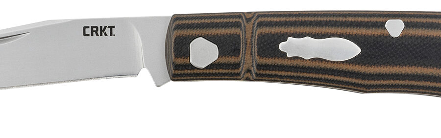 CRKT 7100 Venandi  3.14" Folding Clip Point Plain Bead Blasted 8Cr13MoV SS Blade/Black/Brown G10 Handle